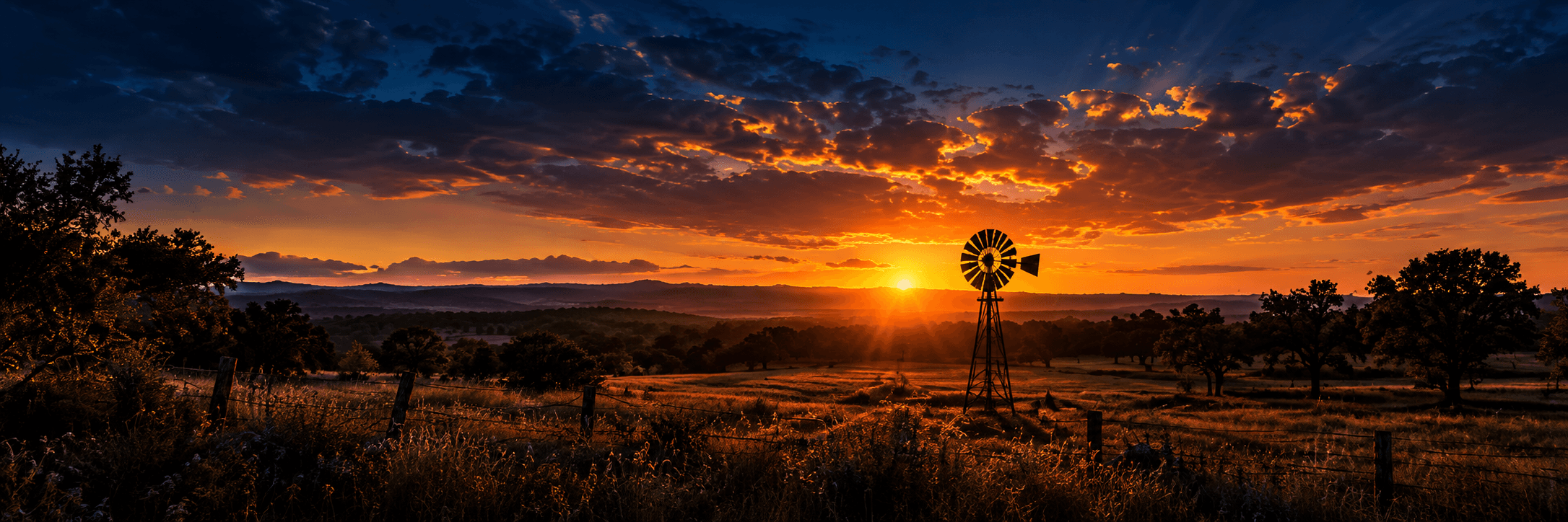 A Central Texas sunset behind the initiative process