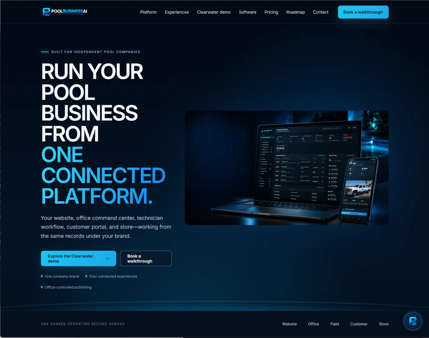Pool Business AI website