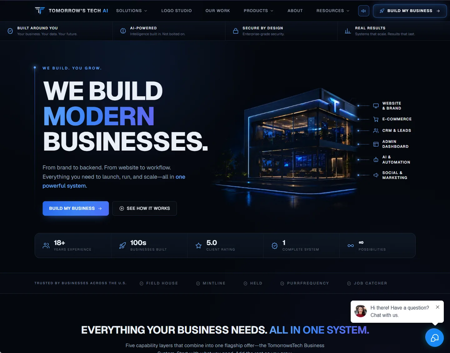 Tomorrow’s Tech AI website